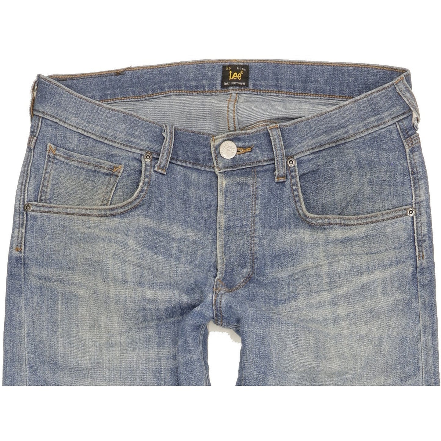 Lee Daren Men Blue Straight Slim Stretch Jeans W32 L32