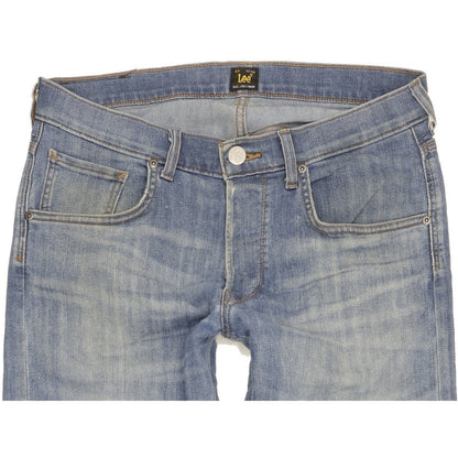 Lee Daren Men Blue Straight Slim Stretch Jeans W32 L32