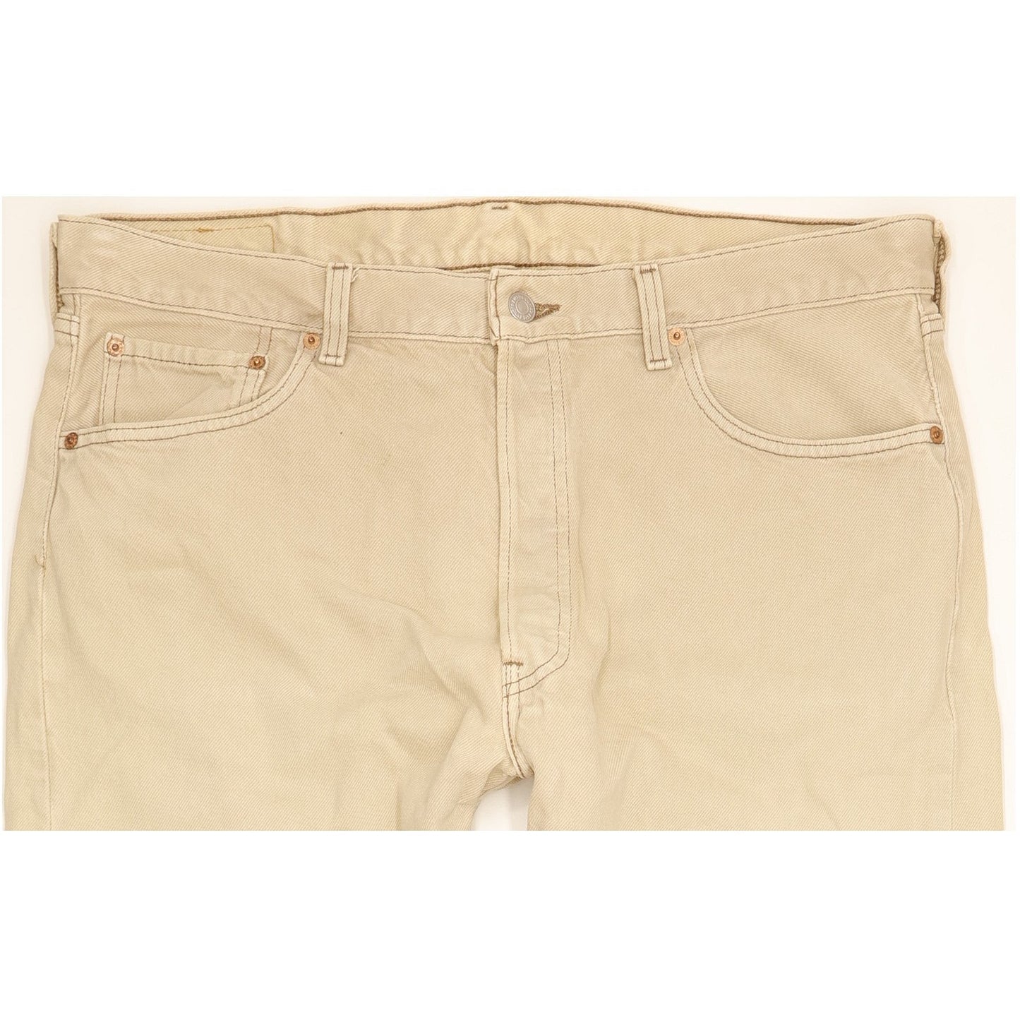 Levi's 501 Men Beige Straight Regular Jeans W38 L31