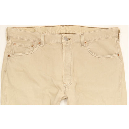 Levi's 501 Men Beige Straight Regular Jeans W38 L31