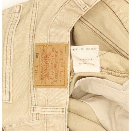 Levi's 501 Men Beige Straight Regular Jeans W38 L31