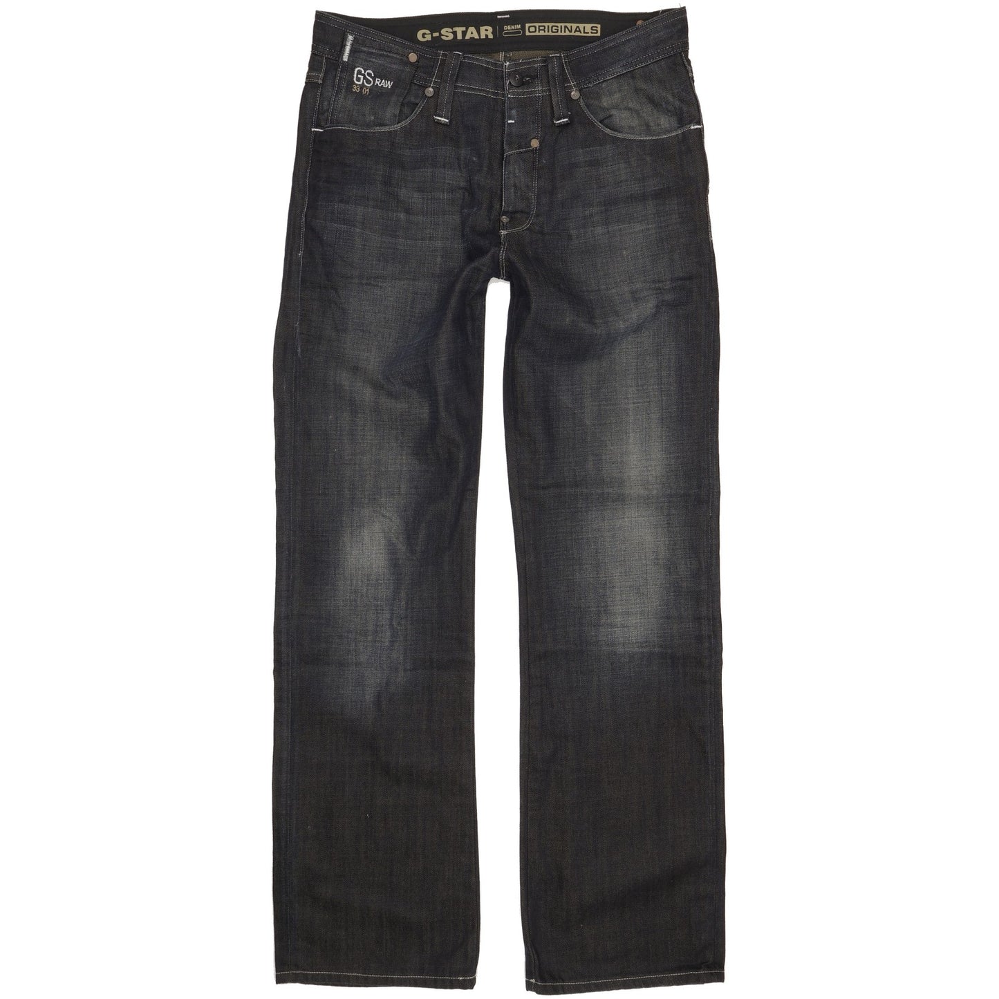 G-Star New Locker Men Navy Straight Regular Jeans W30 L32