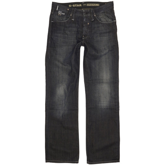 G-Star New Locker Men Navy Straight Regular Jeans W30 L32