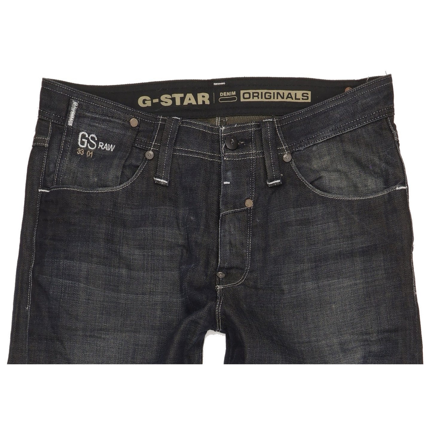 G-Star New Locker Men Navy Straight Regular Jeans W30 L32