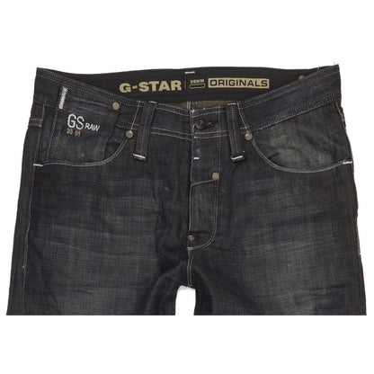 G-Star New Locker Men Navy Straight Regular Jeans W30 L32