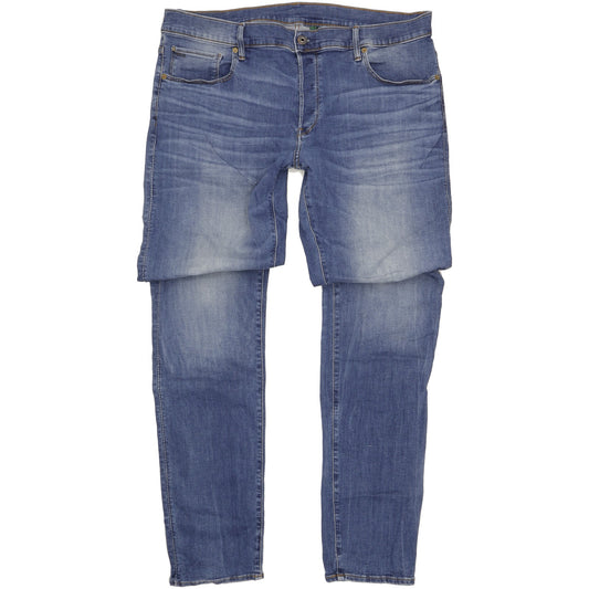 G-Star 3301 Men Blue Straight Slim Stretch Jeans W40 L40
