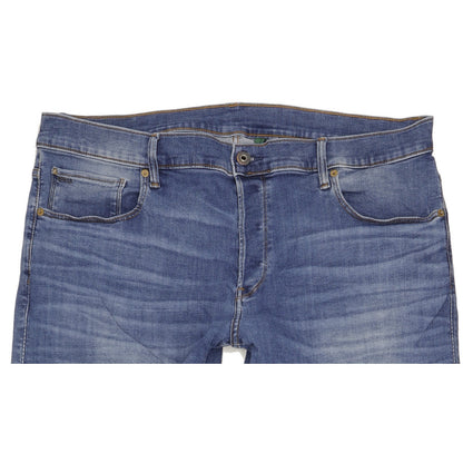G-Star 3301 Men Blue Straight Slim Stretch Jeans W40 L40