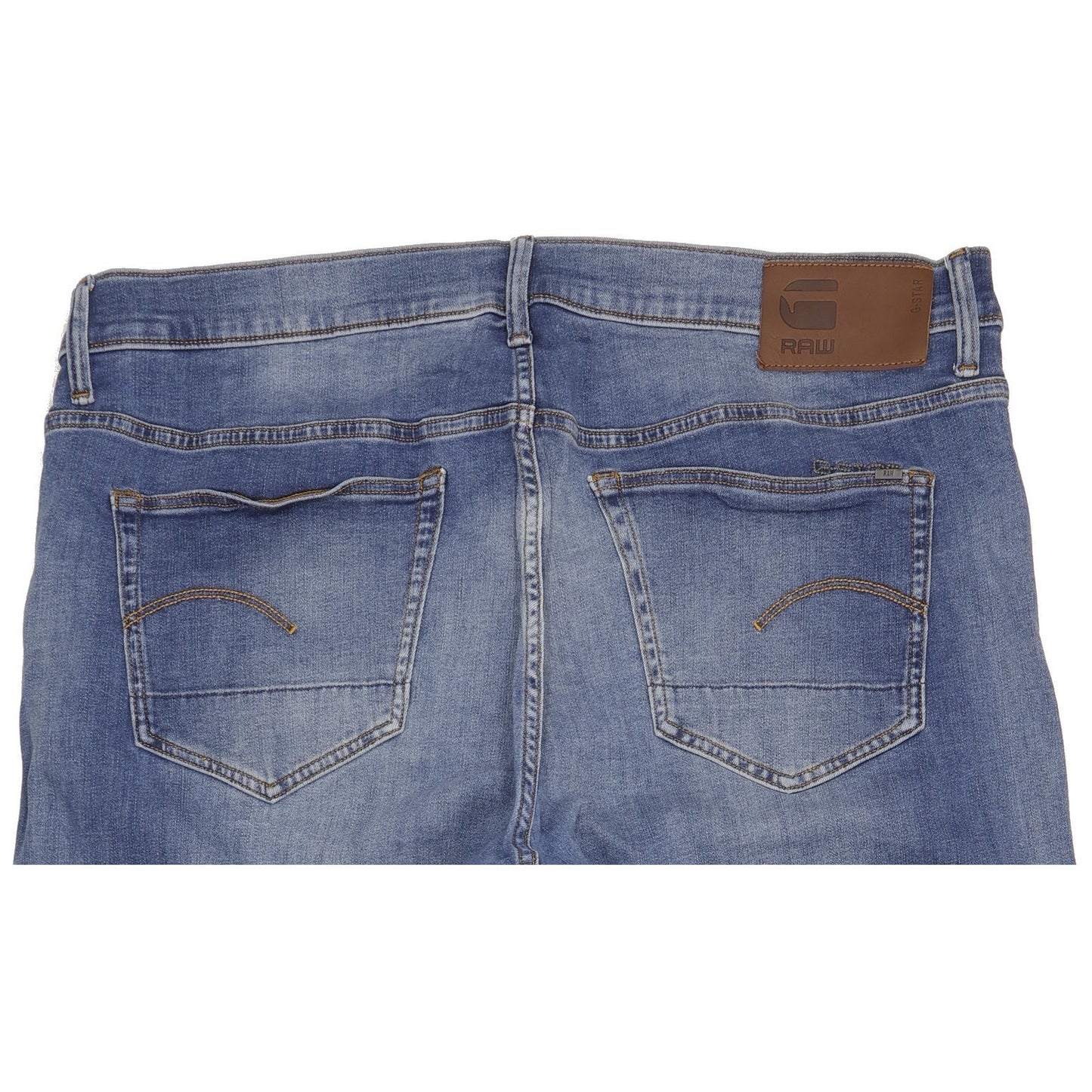 G-Star 3301 Men Blue Straight Slim Stretch Jeans W40 L40