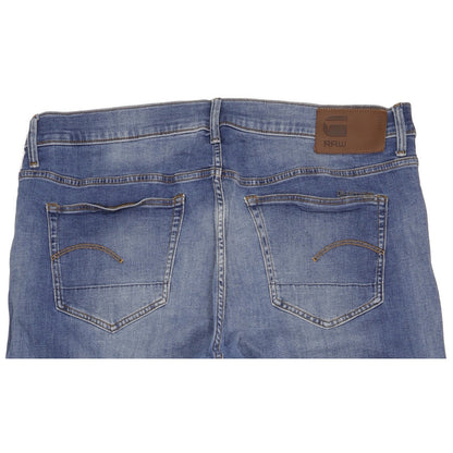 G-Star 3301 Men Blue Straight Slim Stretch Jeans W40 L40