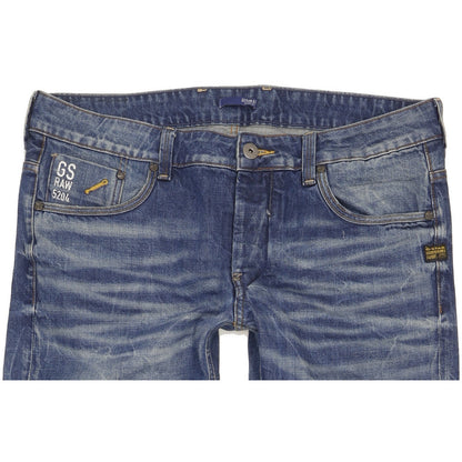 G-Star Attacc Men Blue Straight Regular Jeans W36 L34