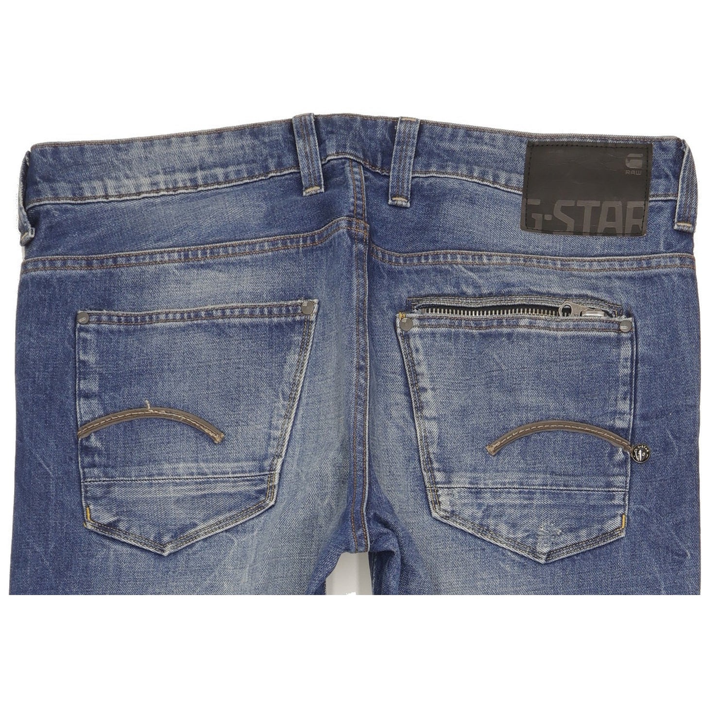 G-Star Attacc Men Blue Straight Regular Jeans W36 L34