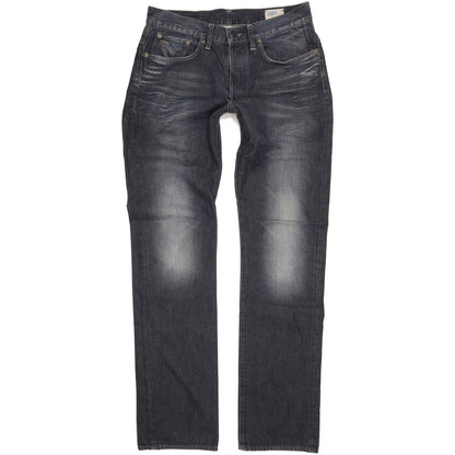 G-Star 3301 Men Navy Straight Regular Jeans W33 L36
