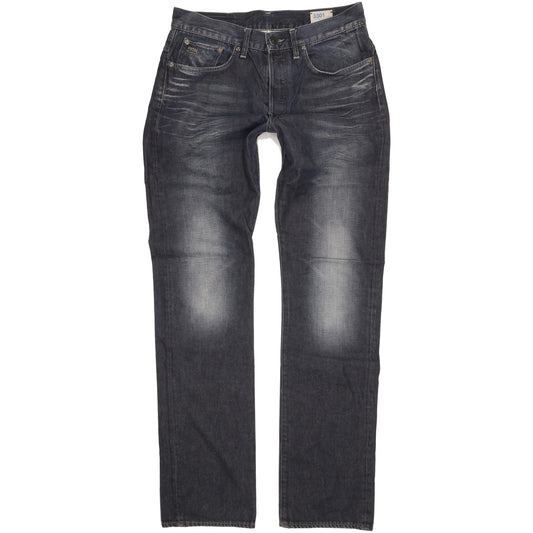 G-Star 3301 Men Navy Straight Regular Jeans W33 L36