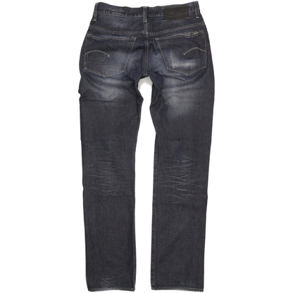 G-Star 3301 Men Navy Straight Regular Jeans W33 L36