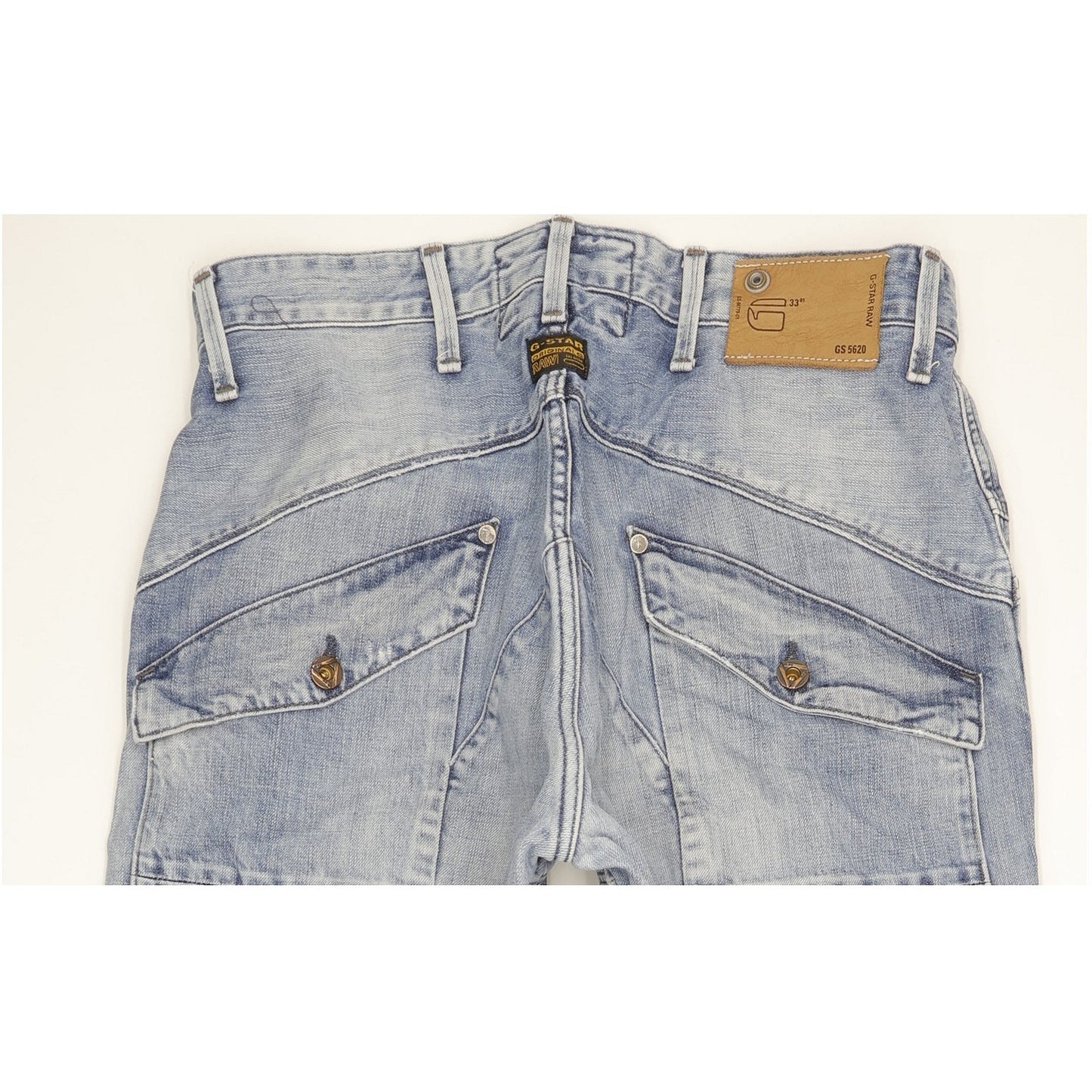 G-Star Scuba 5620 Men Blue Straight Loose Jeans W33 L34