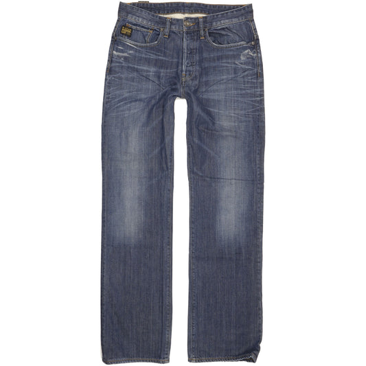 G-Star Yeld Men Blue Straight Loose Jeans W31 L34