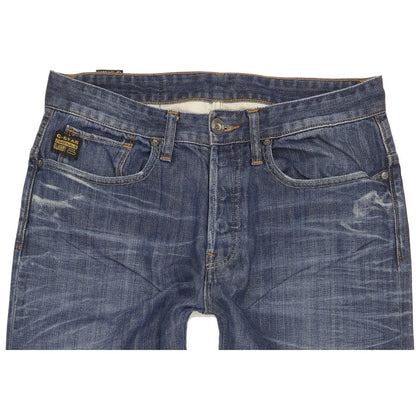 G-Star Yeld Men Blue Straight Loose Jeans W31 L34