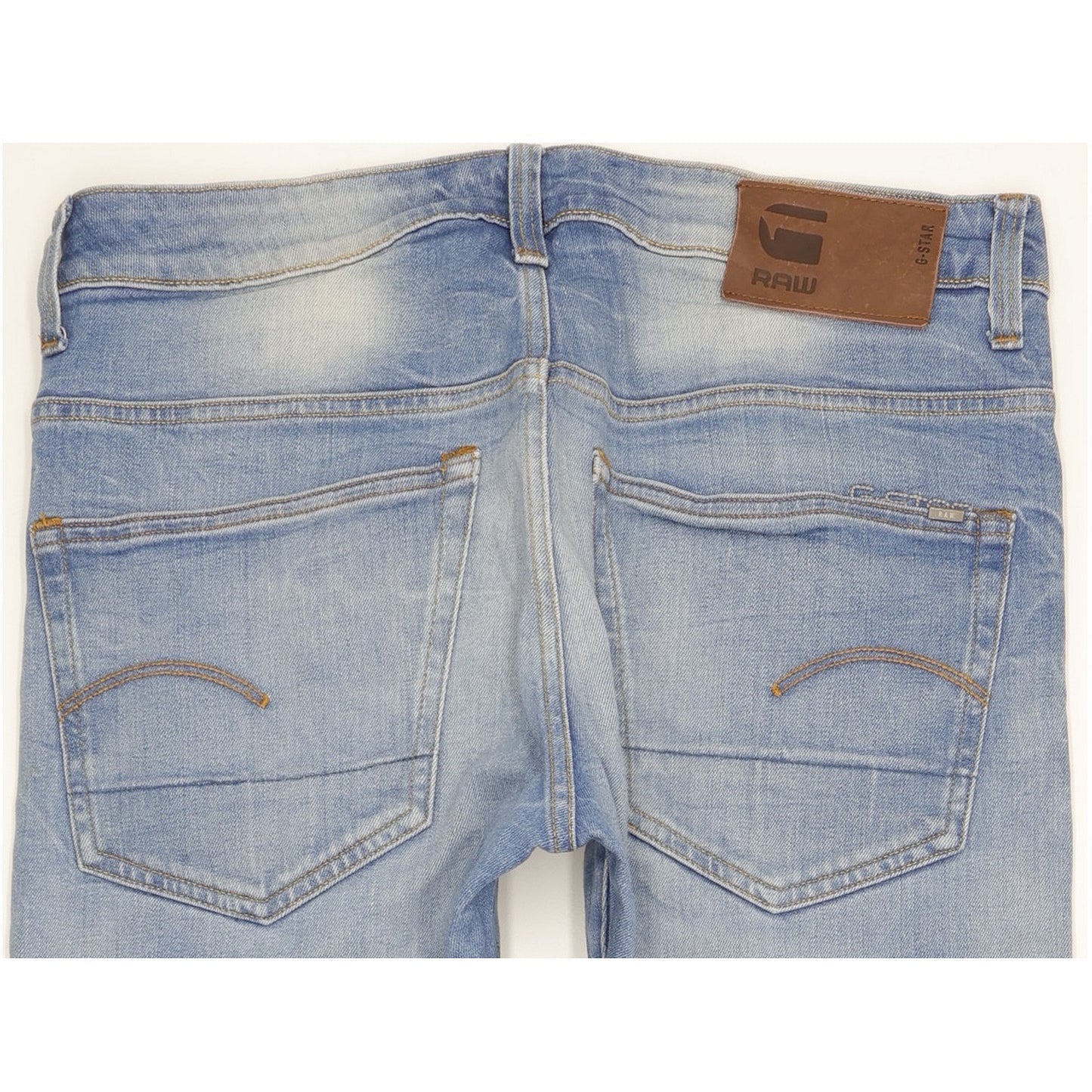 G-Star 3301 Men Blue Straight Regular Stretch Jeans W32 L31