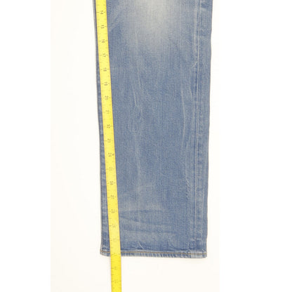 G-Star 3301 Men Blue Straight Regular Stretch Jeans W32 L31