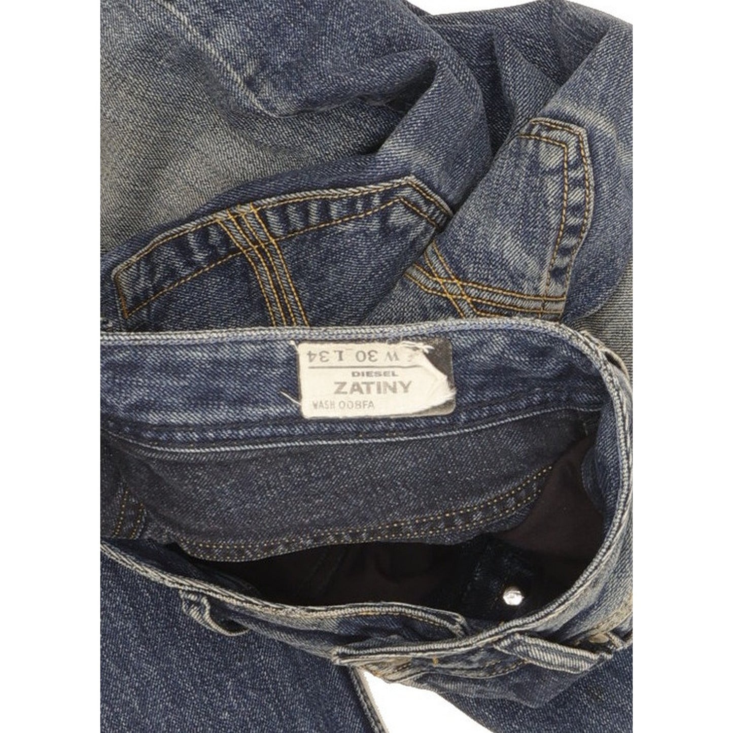 Diesel Zatiny Men Blue Bootcut Regular Jeans W30 L34