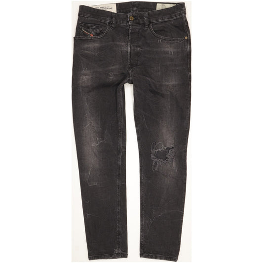 Diesel D-eetar Men Black Tapered Regular Stretch Jeans W32 L32