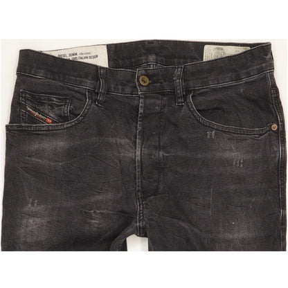 Diesel D-eetar Men Black Tapered Regular Stretch Jeans W32 L32