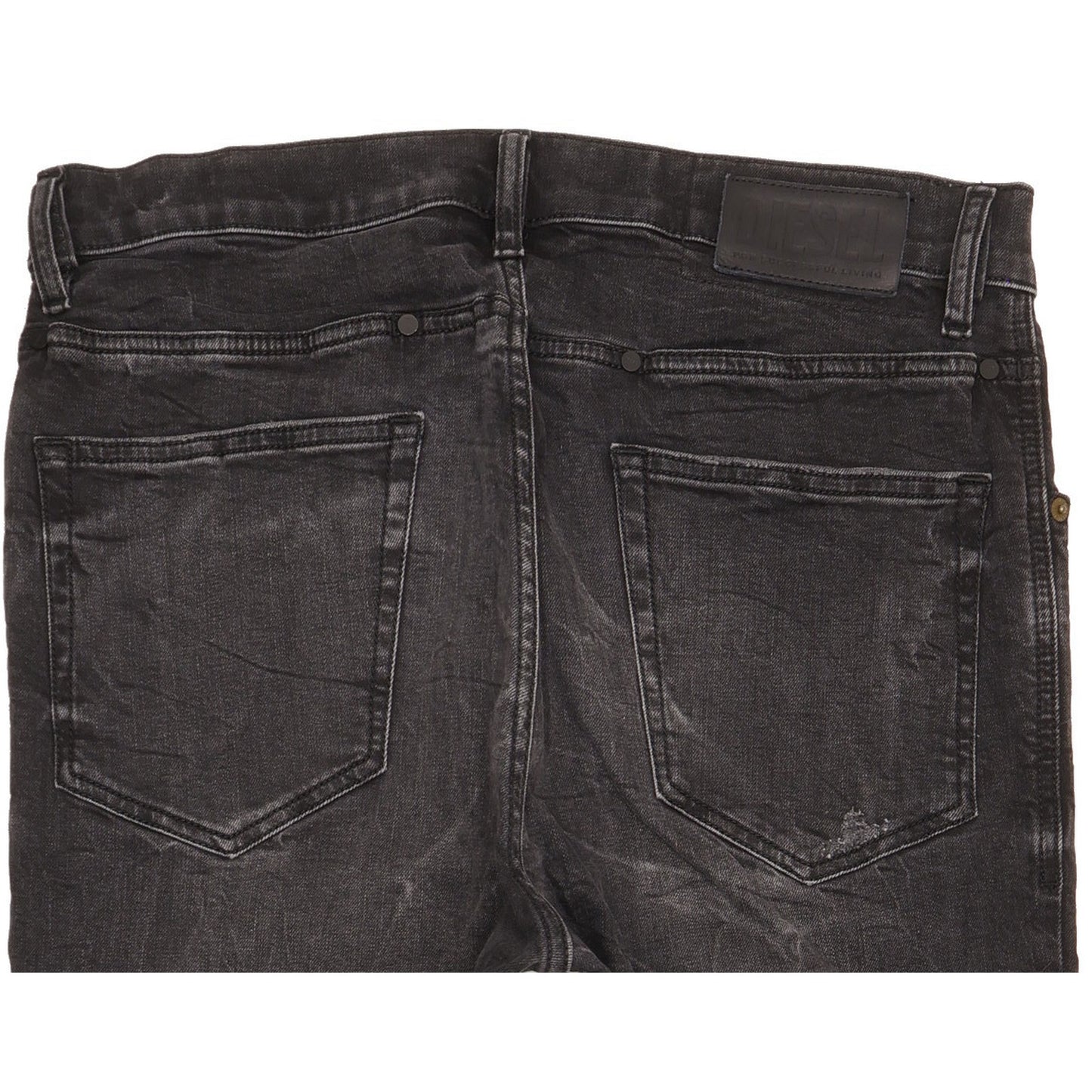 Diesel D-eetar Men Black Tapered Regular Stretch Jeans W32 L32