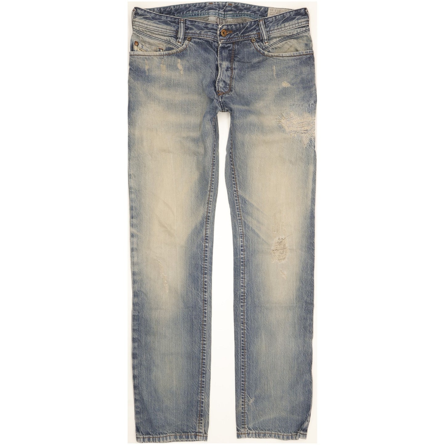 Diesel Iakop Men Blue Tapered Slim Jeans W30 L32