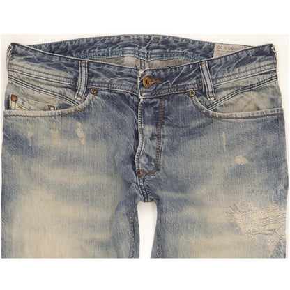 Diesel Iakop Men Blue Tapered Slim Jeans W30 L32