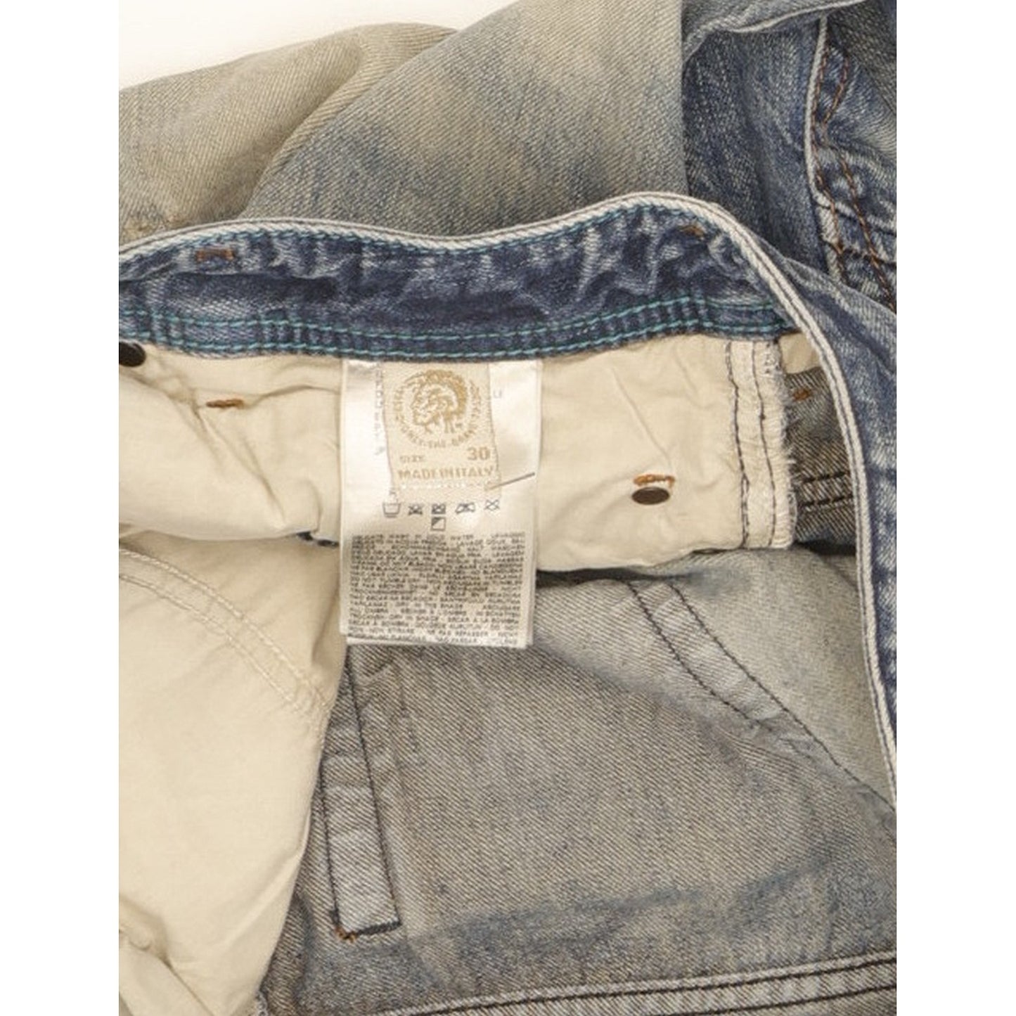 Diesel Iakop Men Blue Tapered Slim Jeans W30 L32