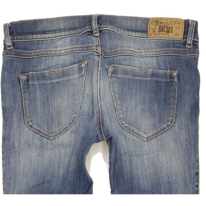 Diesel Livier Women Blue Skinny Slim Jegging Stretch Jeans W29 L33