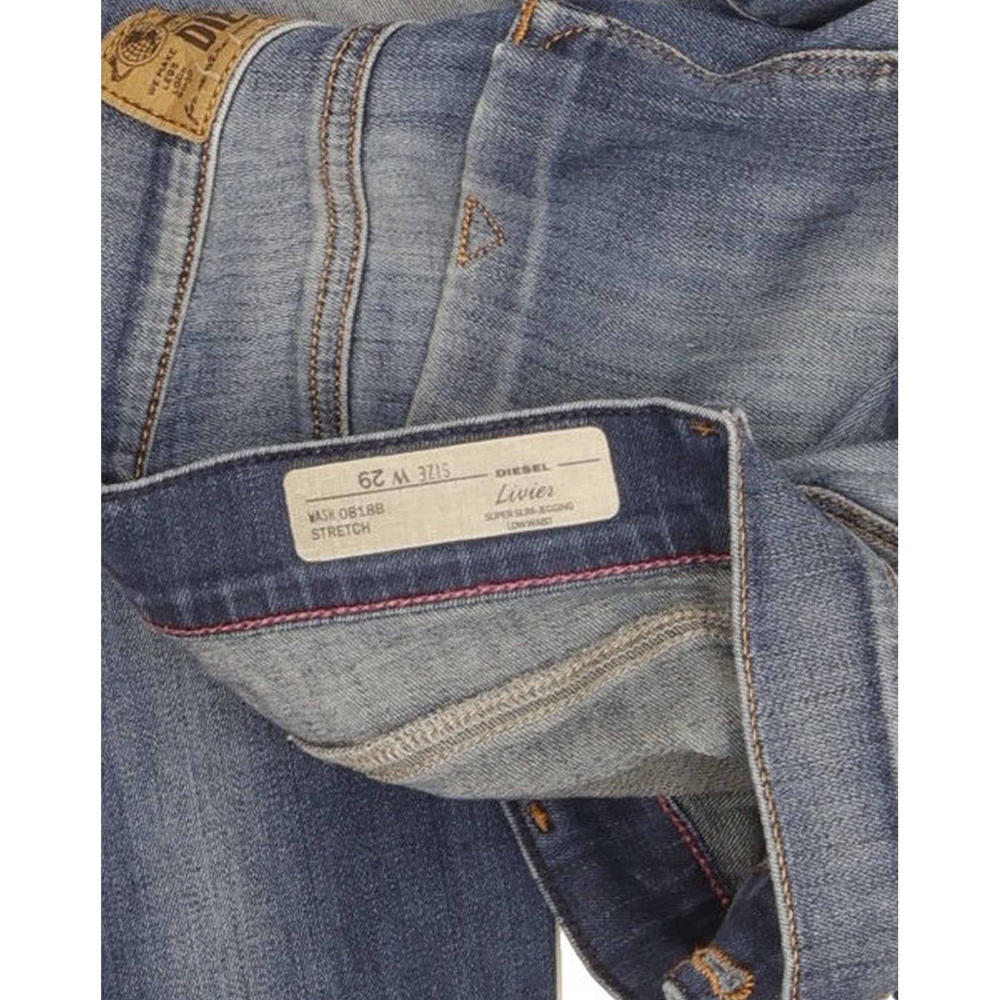 Diesel Livier Women Blue Skinny Slim Jegging Stretch Jeans W29 L33