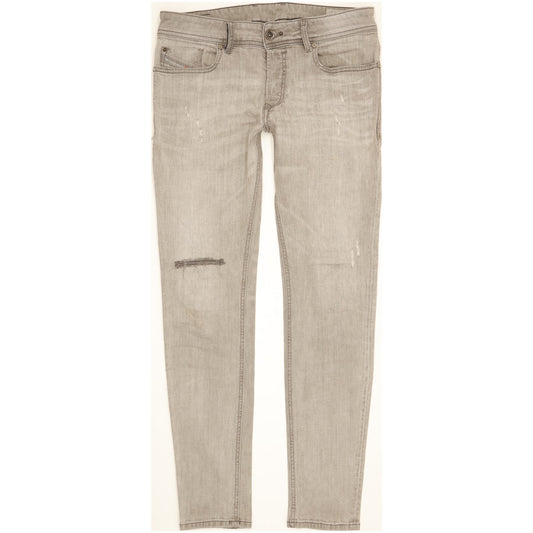 Diesel Sleenker Men Grey Skinny Slim Stretch Jeans W30 L30