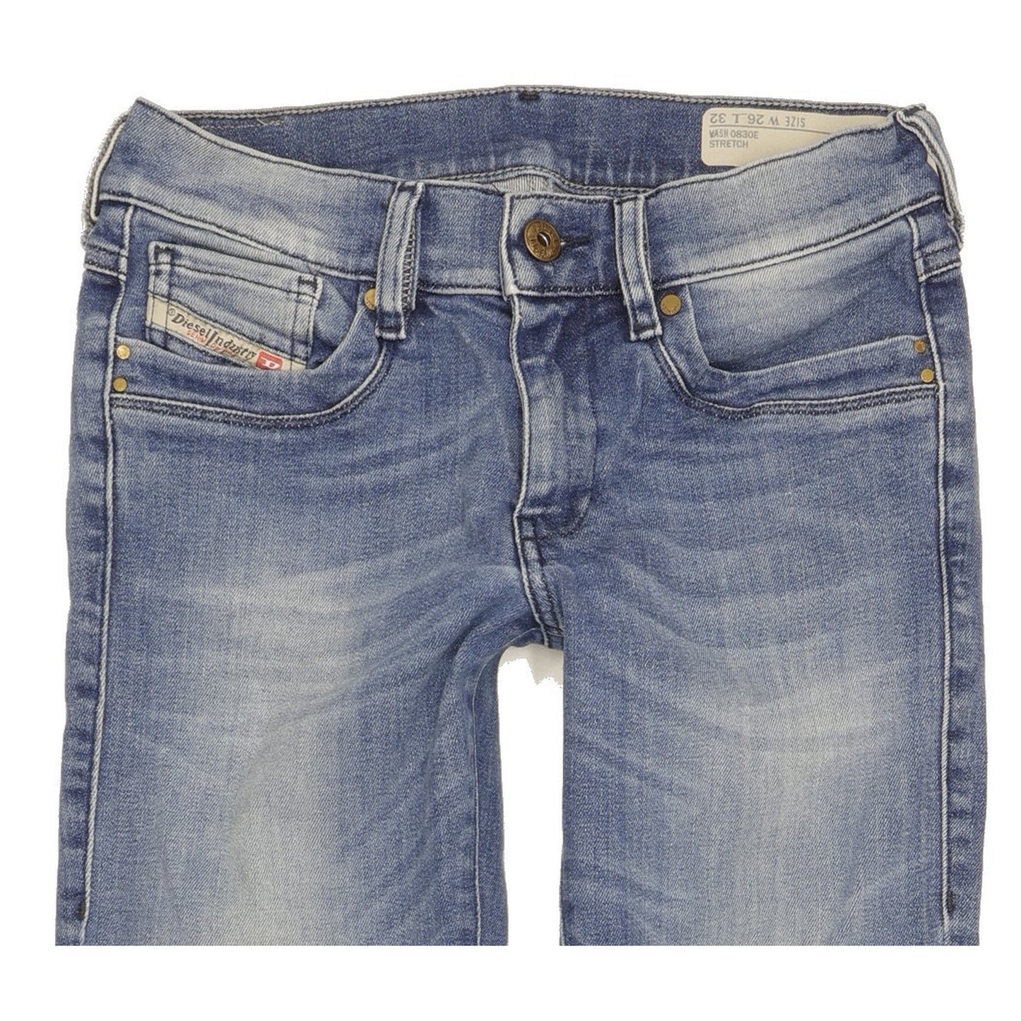 Diesel Ronhois Men Blue Bootcut Regular Stretch Jeans W26 L32