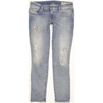 Diesel Grupee Women Blue Skinny Slim Stretch Jeans W30 L31