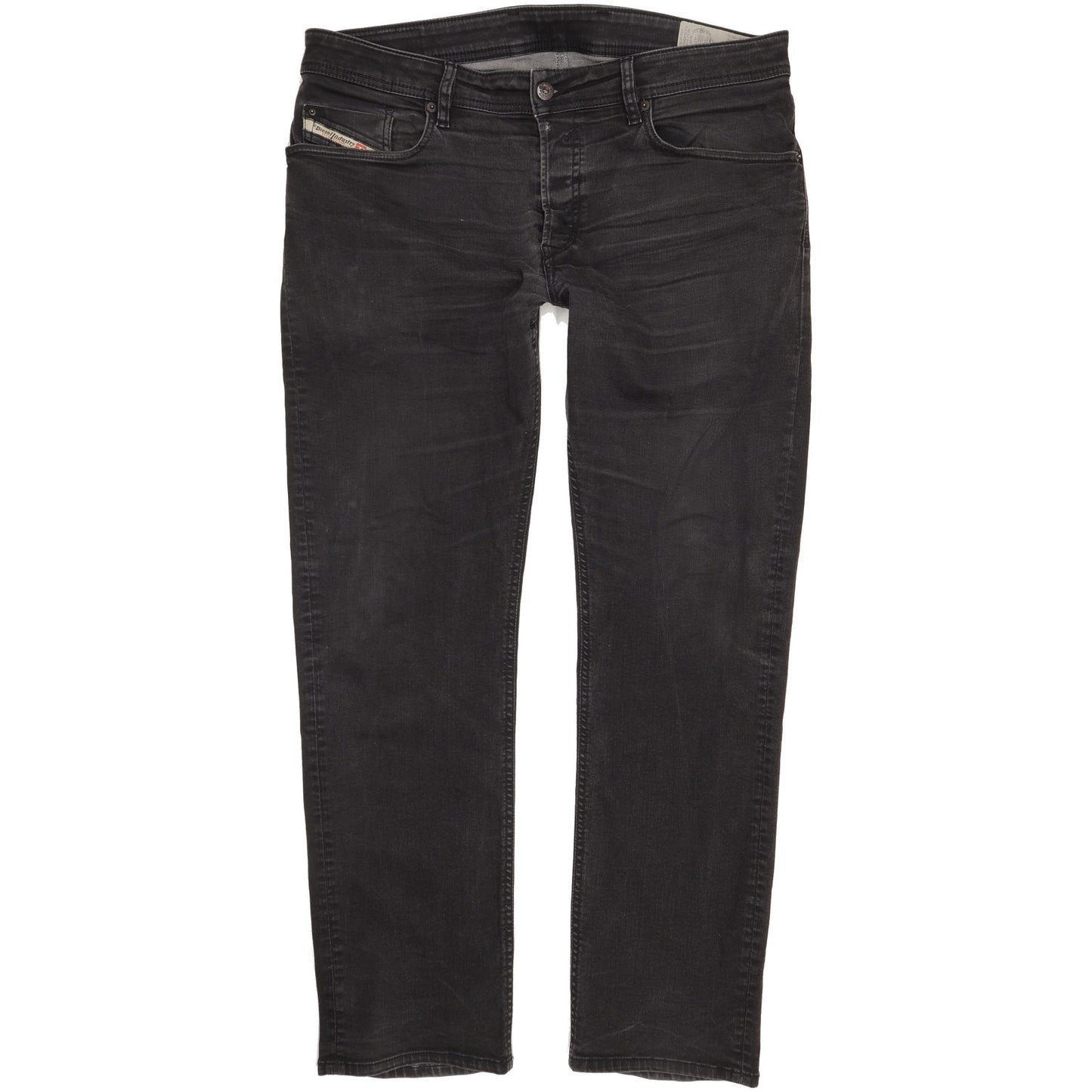 Diesel Waykee Men Black Straight Regular Stretch Jeans W36 L31