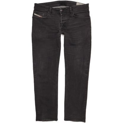 Diesel Waykee Men Black Straight Regular Stretch Jeans W36 L31