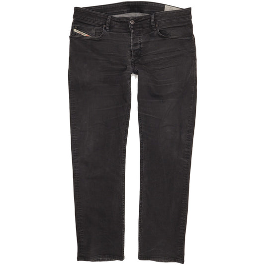 Diesel Waykee Men Black Straight Regular Stretch Jeans W36 L31