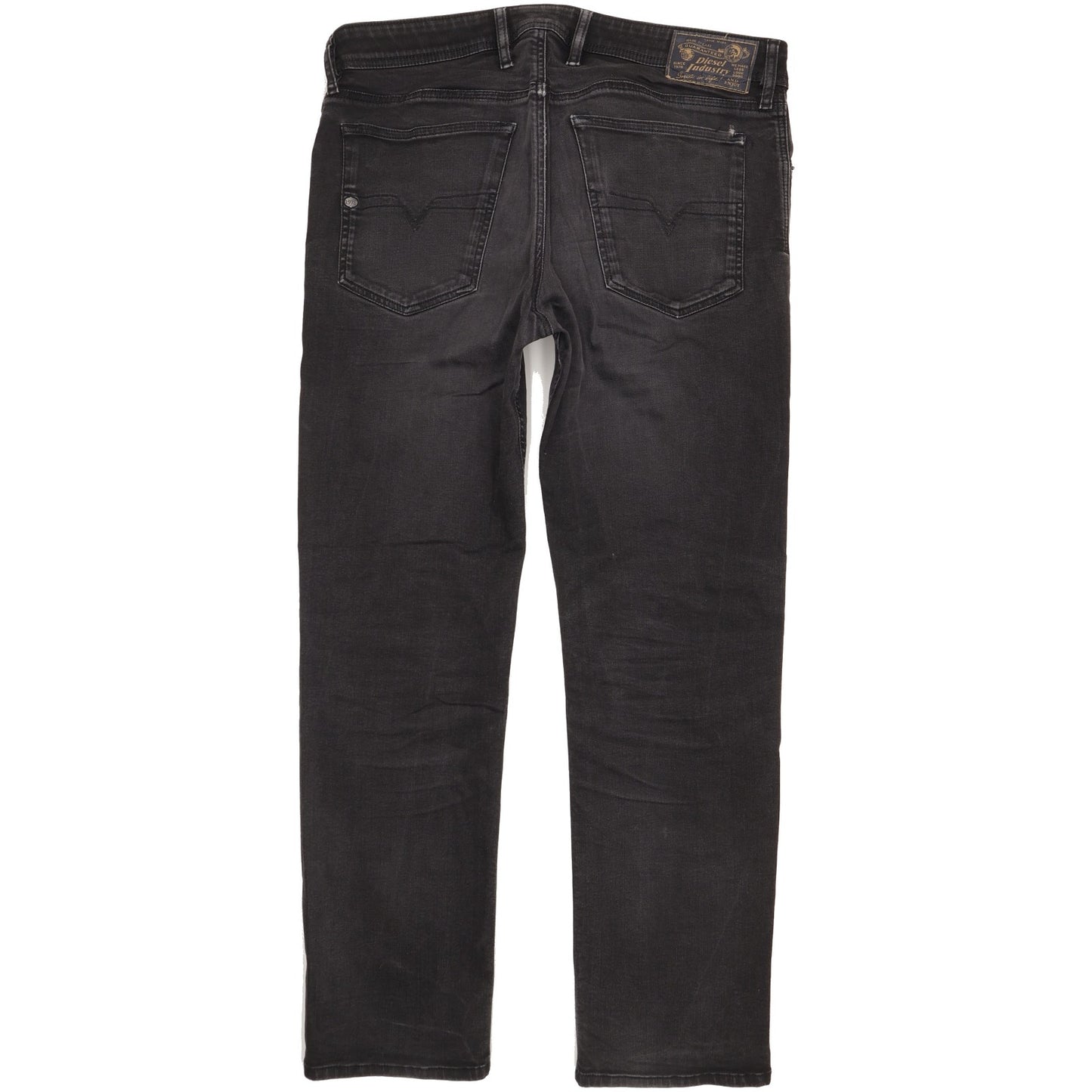 Diesel Waykee Men Black Straight Regular Stretch Jeans W36 L31