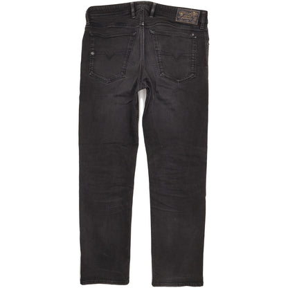 Diesel Waykee Men Black Straight Regular Stretch Jeans W36 L31