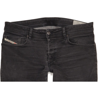 Diesel Waykee Men Black Straight Regular Stretch Jeans W36 L31