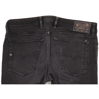 Diesel Waykee Men Black Straight Regular Stretch Jeans W36 L31