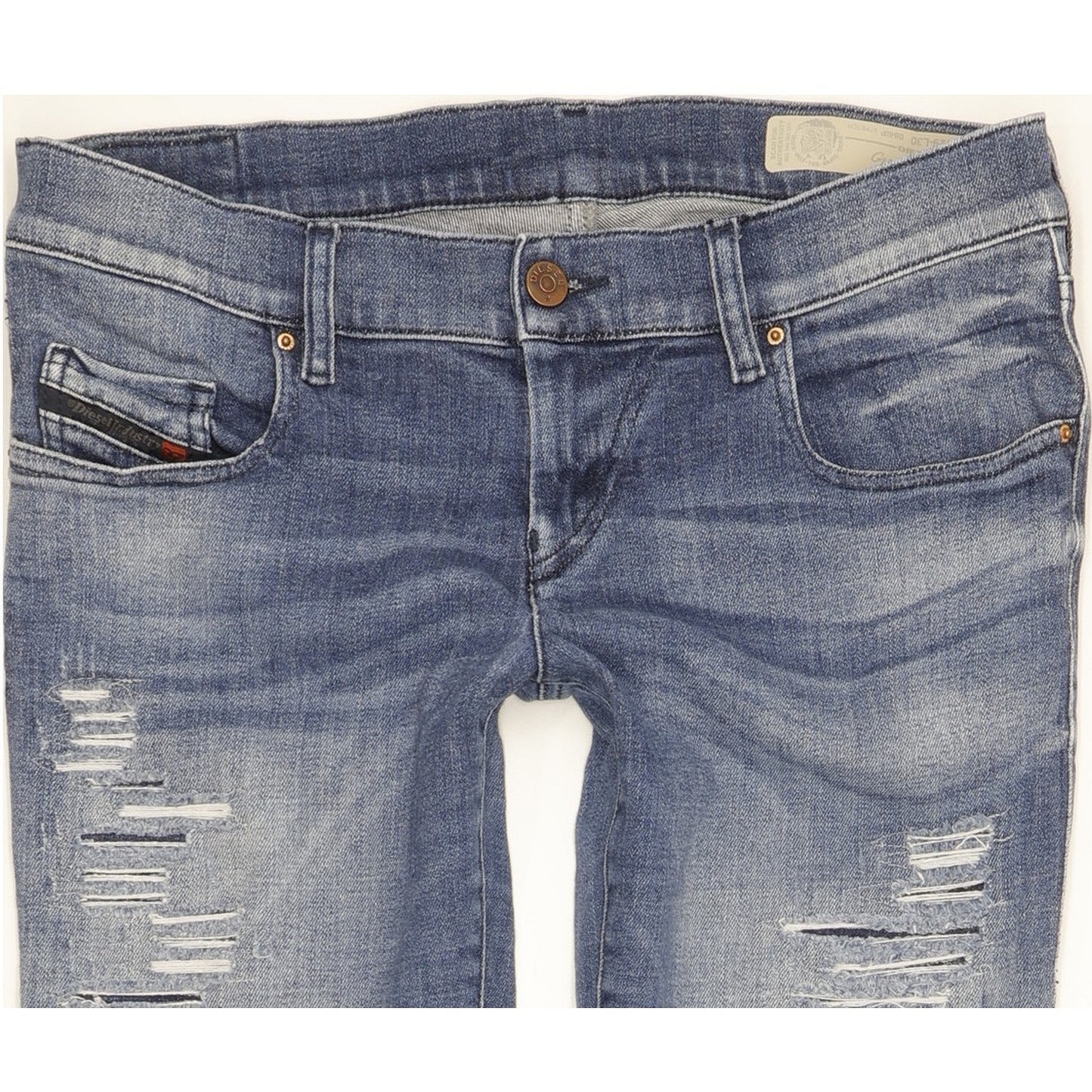 Diesel Grupee Women Blue Skinny Slim Stretch Jeans W29 L30