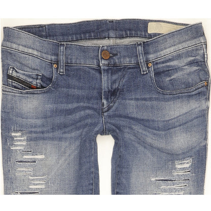 Diesel Grupee Women Blue Skinny Slim Stretch Jeans W29 L30