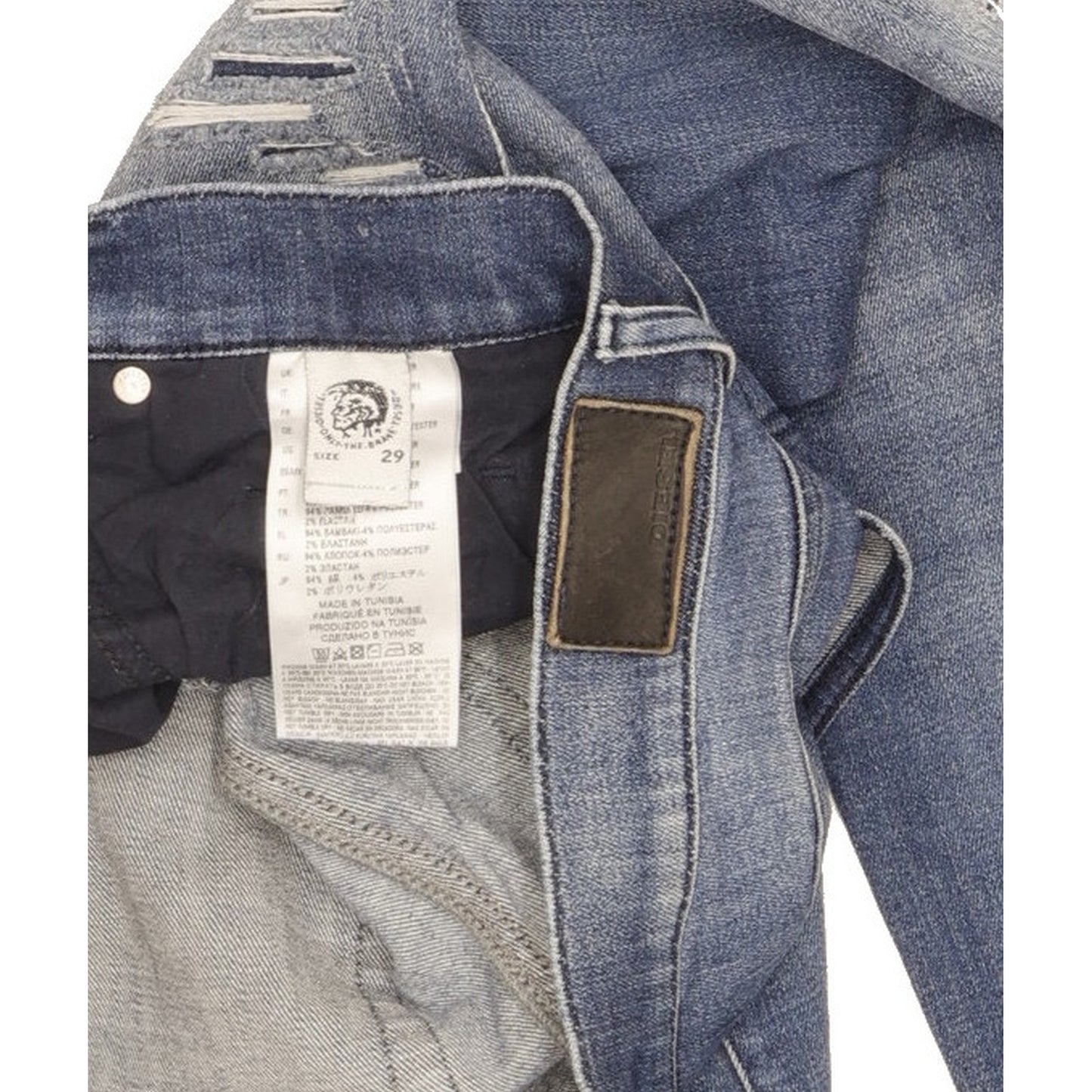 Diesel Grupee Women Blue Skinny Slim Stretch Jeans W29 L30