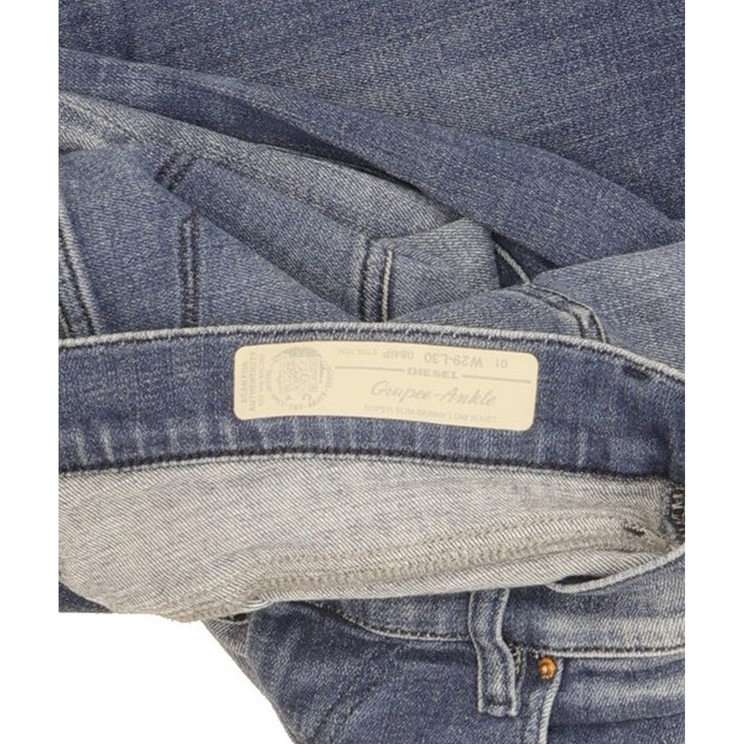 Diesel Grupee Women Blue Skinny Slim Stretch Jeans W29 L30