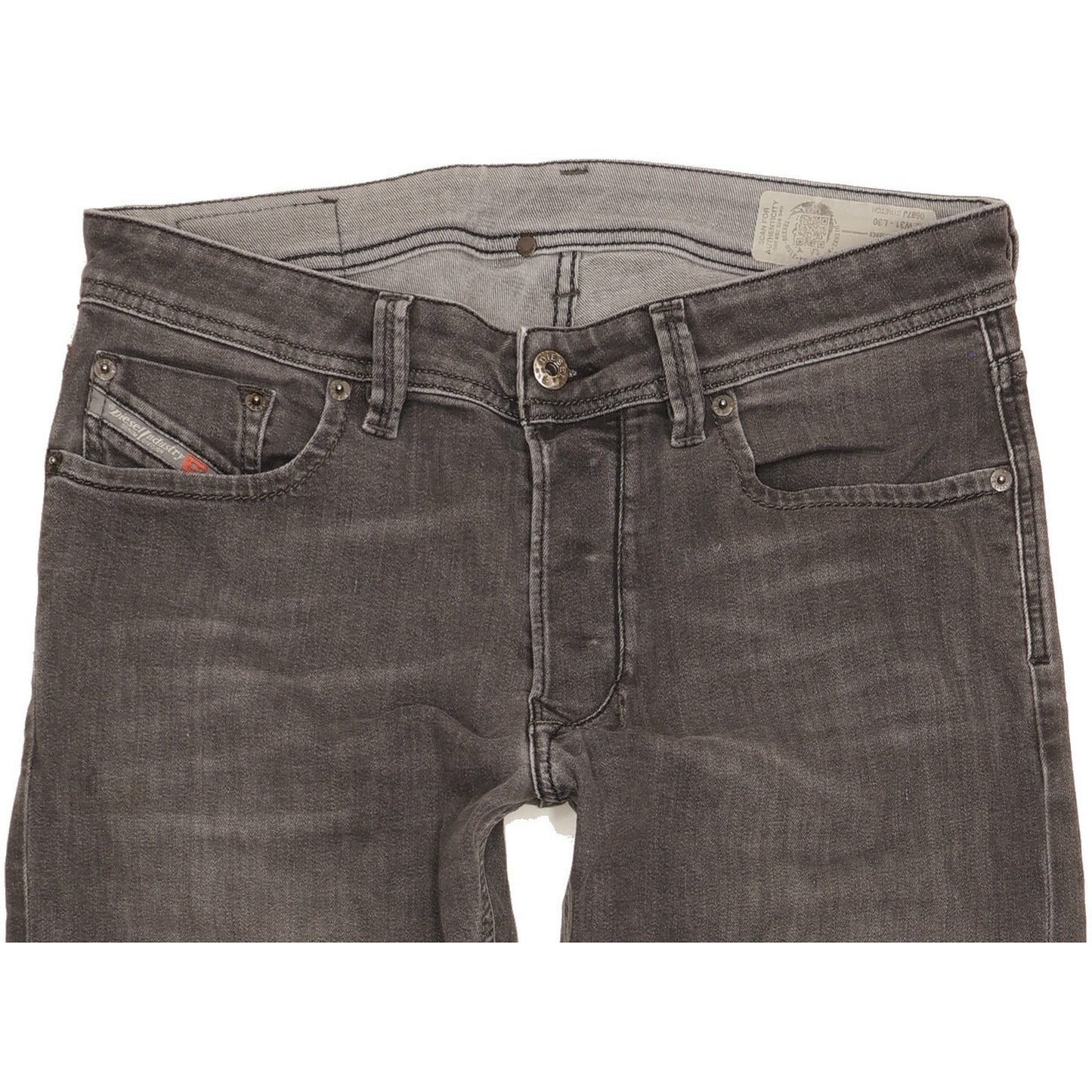 Diesel Larkee Men Grey Straight Regular Stretch Jeans W31 L30