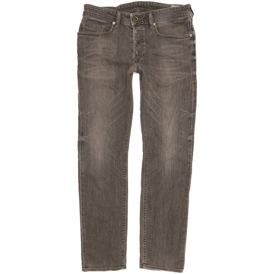 Diesel Buster Men Grey Tapered Slim Stretch Jeans W30 L30