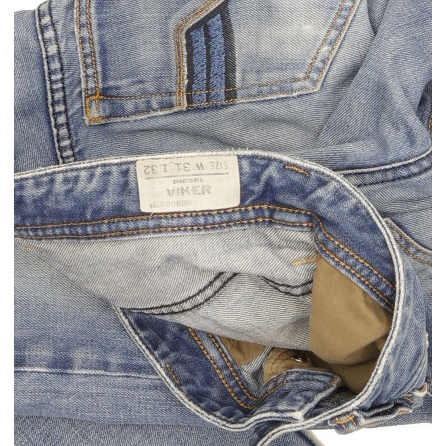 Diesel Viker Men Blue Straight Regular Jeans W31 L32