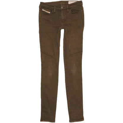 Diesel Skinzee Men Brown Skinny Slim Stretch Jeans W26 L31